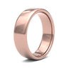 18ct Rose Gold Standard Weight Court Profile Mirror Finish Wedding Ring