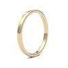 18ct Yellow Gold Standard Weight Court Profile Mirror Finish Wedding Ring