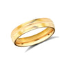 18ct Yellow Gold Standard Weight Court Profile Mirror Finish Wedding Ring