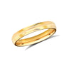 22ct Yellow Gold Standard Weight 3mm Soft Court Profile Centre Groove Wedding Ring