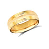 22ct Yellow Gold Standard Weight 6mm Soft Court Profile Mirror Finish Wedding Ring