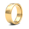 22ct Yellow Gold Standard Weight 7mm Soft Court Profile Mirror Finish Wedding Ring