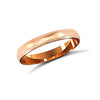 9ct Rose Gold Standard Weight Court Profile Mirror Finish Wedding Ring