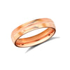 9ct Rose Gold Standard Weight Court Profile Mirror Finish Wedding Ring
