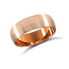 9ct Rose Gold Standard Weight Court Profile Mirror Finish Wedding Ring