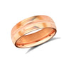 9ct Rose Gold Standard Weight Court Profile Mirror Finish Wedding Ring