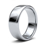 9k White Gold Ring - 9ct White Gold Standard Weight Court Profile Mirror Finish Wedding Ring - by Hearts Forever Jewellers