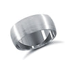 9k White Gold Ring - 9ct White Gold Standard Weight Court Profile Satin Wedding Ring - by Hearts Forever Jewellers