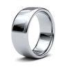 9k White Gold Ring - 9ct White Gold Standard Weight Court Profile Mirror Finish Wedding Ring - by Hearts Forever Jewellers