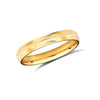 9k Yellow Gold Ring - 9ct Yellow Gold Standard Weight Court Profile Mirror Finish Wedding Ring - by Hearts Forever Jewellers