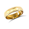 9ct Yellow Gold Standard Weight Court Profile Mirror Finish Wedding Ring