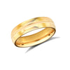 9ct Yellow Gold Standard Weight Court Profile Mirror Finish Wedding Ring