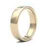 9ct Yellow Gold Standard Weight Court Profile Mirror Finish Wedding Ring