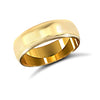 9ct Yellow Gold Standard Weight Court Profile Mirror Finish Wedding Ring