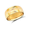 9ct Yellow Gold Standard Weight Court Profile Centre Groove Wedding Ring