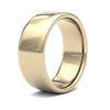 9ct Yellow Gold Standard Weight Court Profile Mirror Finish Wedding Ring
