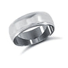 Palladium Standard Weight Court Profile Mill Grain Wedding Ring