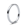 Platinum Standard Weight Court Profile Mirror Finish Wedding Ring