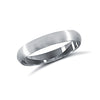 Platinum Standard Weight Court Profile Mirror Finish Wedding Ring