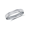 Platinum Standard Weight Court Profile Mirror Finish Wedding Ring