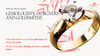 diamond gold ring with a white background