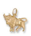 Necklace - Y/G Tauras Zodiac Pendant - by Hearts Forever Jewellers