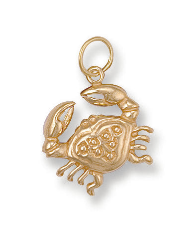 Necklace - Y/G Cancer Zodiac Pendant - by Hearts Forever Jewellers