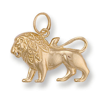 Necklace - Y/G Leo Zodiac Pendant - by Hearts Forever Jewellers