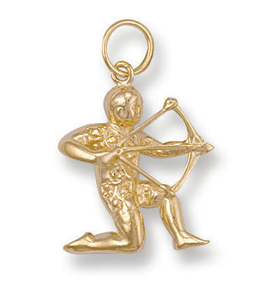 Necklace - Y/G Sagittarius Zodiac Pendant - by Hearts Forever Jewellers