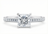 Platinum Diamond Ring - Aurora Diamond Band Engagement Ring - Celestial Pave Diamond Band in 9k, 14k, 18k Gold & Platinum - by Hearts Forever Jewellers