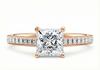 Platinum Diamond Ring - Aurora Diamond Band Engagement Ring - Celestial Pave Diamond Band in 9k, 14k, 18k Gold & Platinum - by Hearts Forever Jewellers