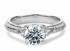 Platinum Ring - Dauphin Vintage Engagement Ring - Art Deco Vintage Ring in 9k, 14k, 18k Gold & Platinum - by Hearts Forever Jewellers
