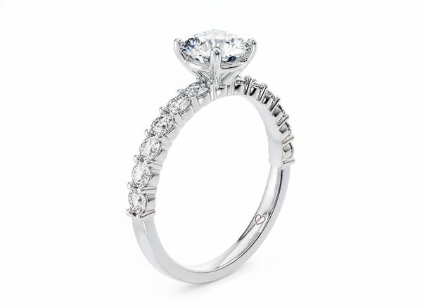 Akinia Diamond Band Engagement Ring