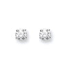 18ct White Gold 0.25ct Claw Set Diamond Stud Earrings