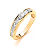 18ct Yellow Gold 1.00ctw Princess Cut Diamond Eternity Ring