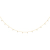 Y/G Dangling CZs Diamond by the Yard 17"Necklace/07" Bracelet