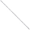 9ct White gold 0.42ct Curb bracelet