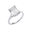 18ct White Gold 2.00ctw Emerald Cut LAB GROWN Ring IGI Certified