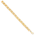 Y/G Plain & Engraved 10mm Round Belcher Chain