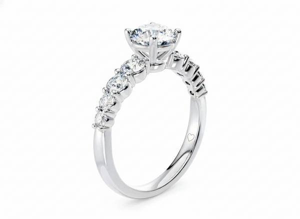 Lyra Diamond Band Engagement Ring