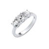 18ct White Gold 1.50ct Diamond Trilogy Ring