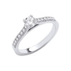 Platinum 0.50ctw Brilliant Cut Diamond Ring