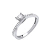 9ct White Gold 0.25ct Diamond