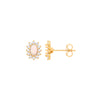 Y/G Opal Oval Stud Earrings