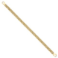 Y/G 6.4mm Panther Link Ladies Bracelet