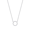 9ct White Gold 0.08ctw Necklace