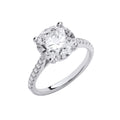 18ct White Gold 3.20ctw LAB GROWN Ring IGI Certified
