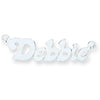 Silver Small Lazybones Nameplate with 16"/18" chain