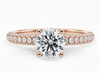 Platinum Diamond Ring - Muse Diamond Band Engagement Ring - Pave Diamond Band in 9k, 14k, 18k Gold & Platinum - by Hearts Forever Jewellers