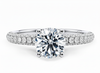 Platinum Diamond Ring - Muse Diamond Band Engagement Ring - Pave Diamond Band in 9k, 14k, 18k Gold & Platinum - by Hearts Forever Jewellers